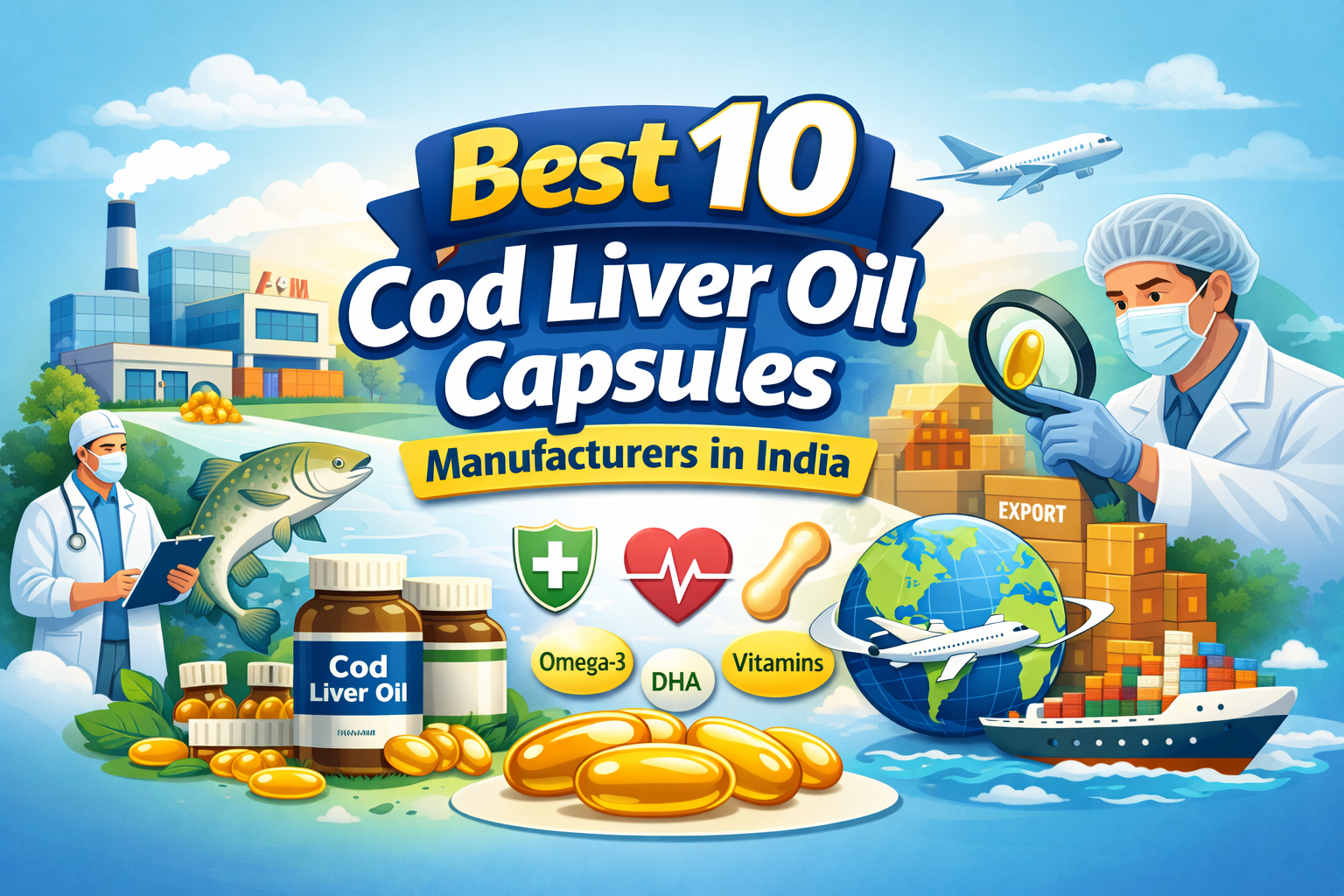 Best 10 Cod Liver Oil Capsules Manufacturers in India