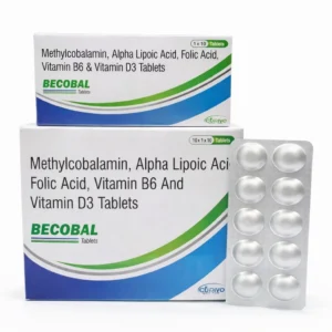Methylcobalamin 1500 mcg, Alpha Lipoic Acid 100 mg, Pyridoxine Hydrochloride 3 mg, Folic Acid 1.5 mg and Vitamin D3 1000 IU