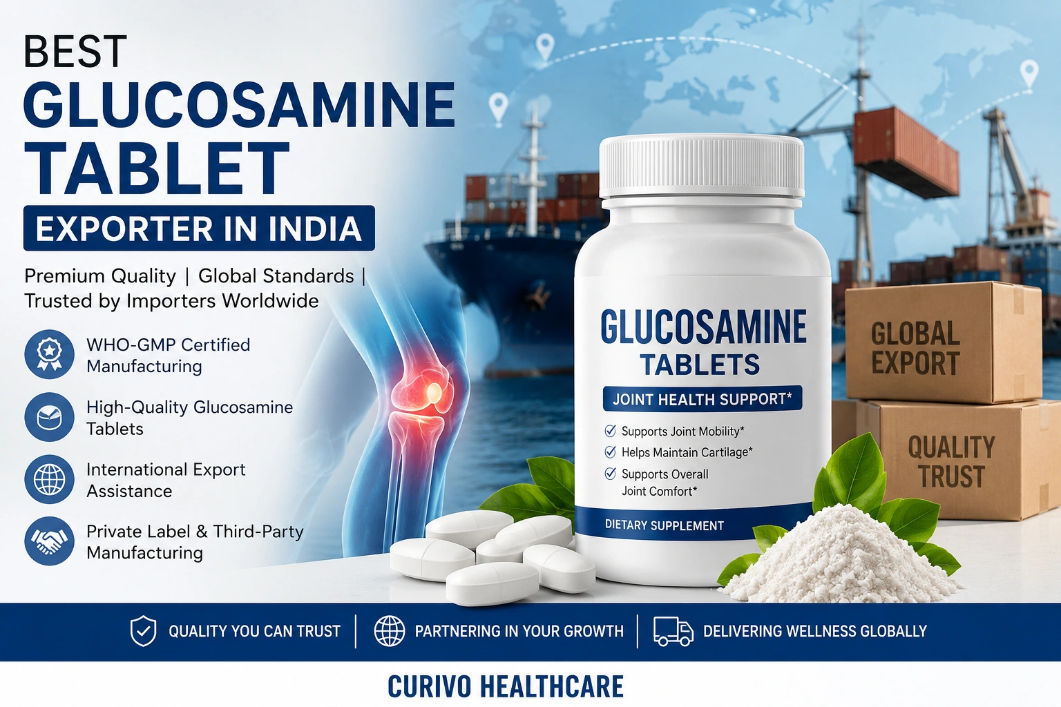 Best Glucosamine Tablet Exporter in India