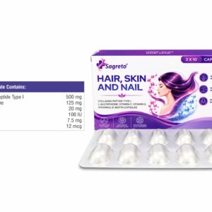 Collagen with Vitamin C, D and E Hardgel Capsules for export