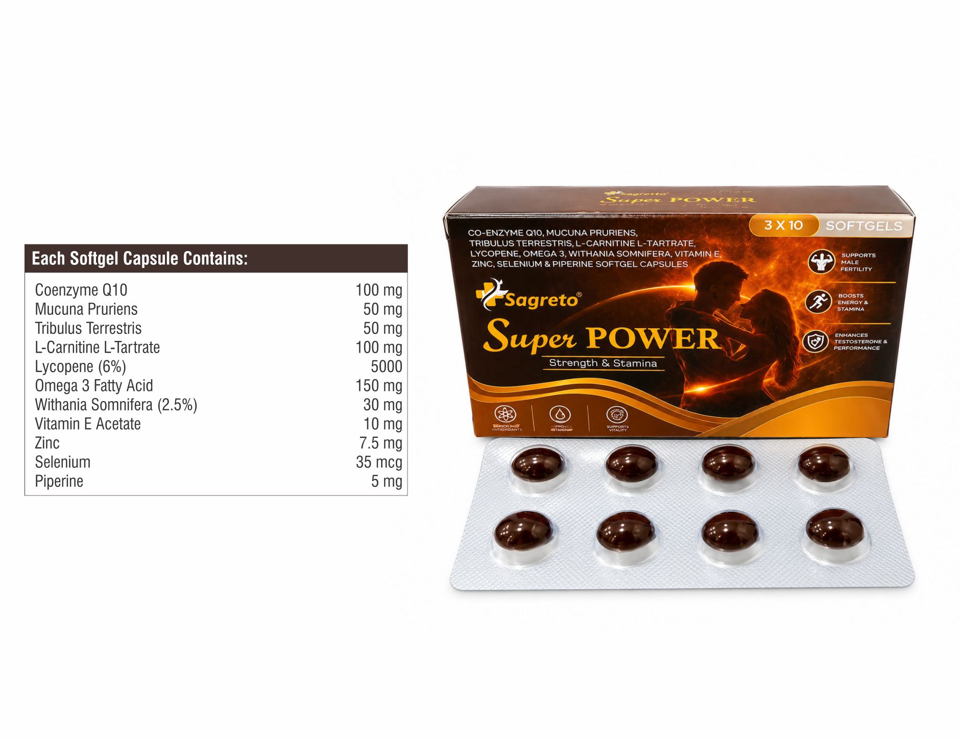 Male reproductive health supplement exporter in India