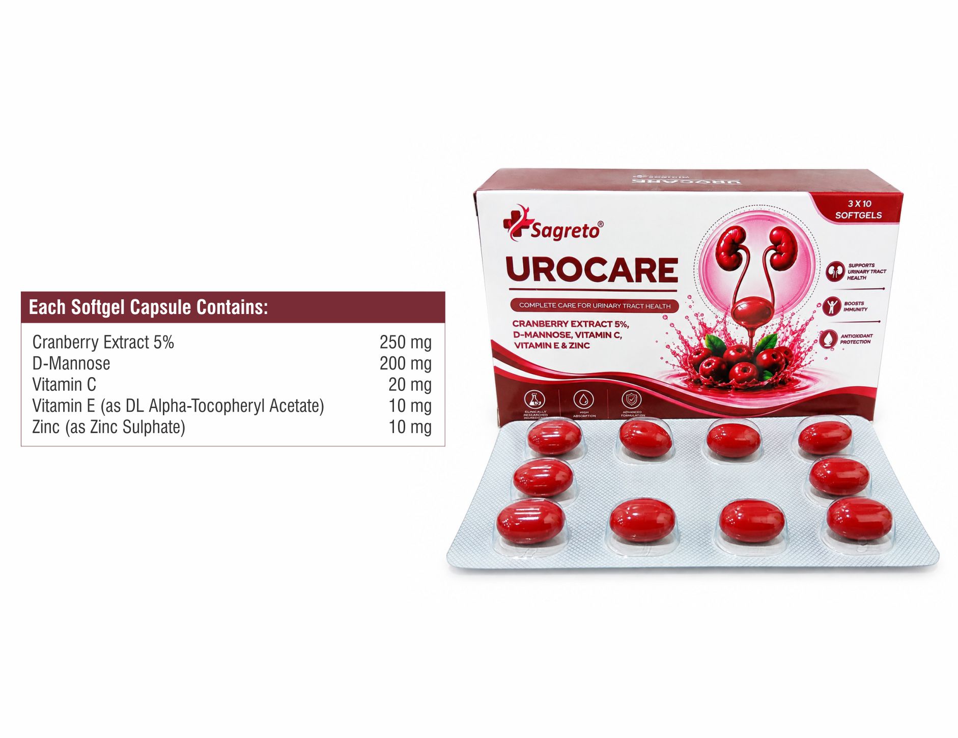 D-Mannose and Cranberry Extract Capsule exporter in India